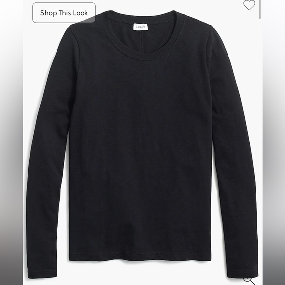 J. Crew Factory Tops - J. Crew Factory Long-sleeve crewneck girlfriend tee